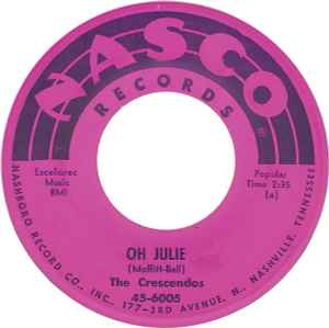 Oh Julie / My Little Girl - The Crescendos