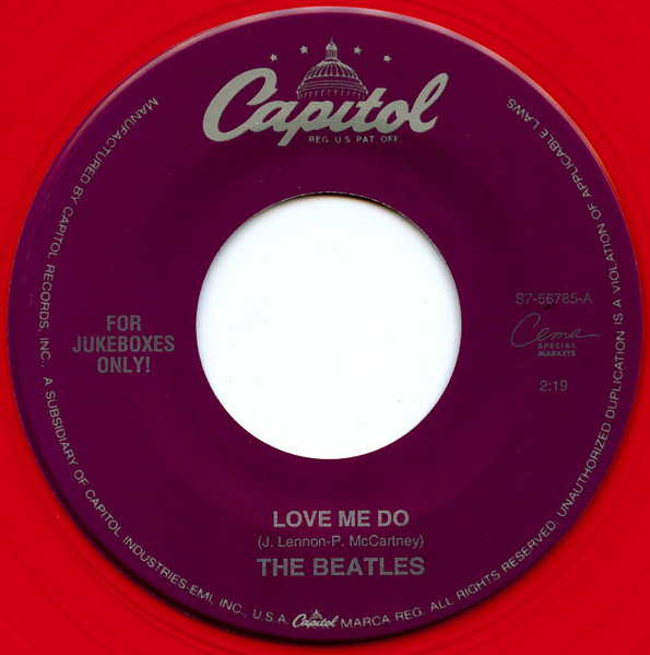 The Beatles – Love Me Do (1993, Red, Vinyl) - Discogs