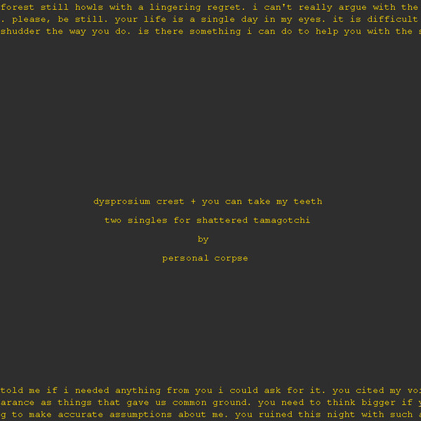 descargar álbum Personal Corpse - Dysprosium Crest You Can Take My Teeth