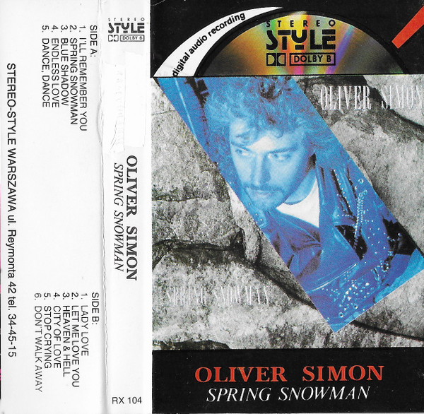Oliver Simon – Spring Snowman (1990, CD) - Discogs
