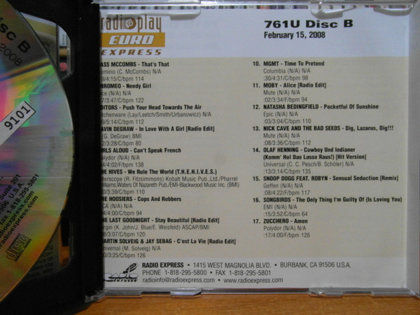 baixar álbum Various - Radioplay Euro Express 761U February 15 2008
