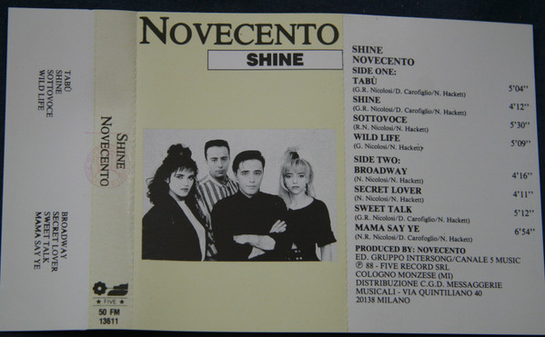 Novecento – Shine (1988, Vinyl) - Discogs