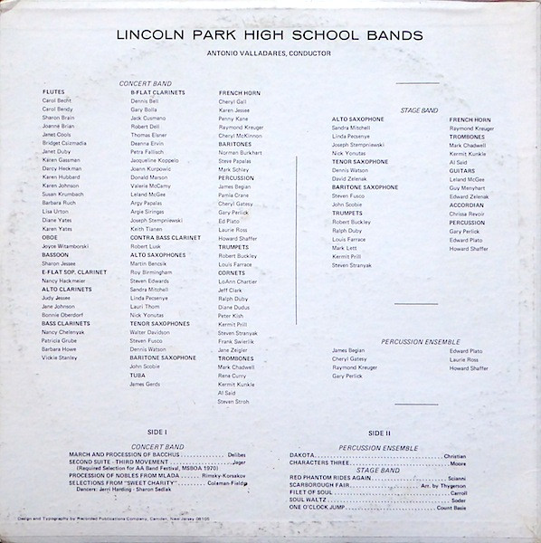 descargar álbum Various - Lincoln Park High School Bands Present Their Spring Concert