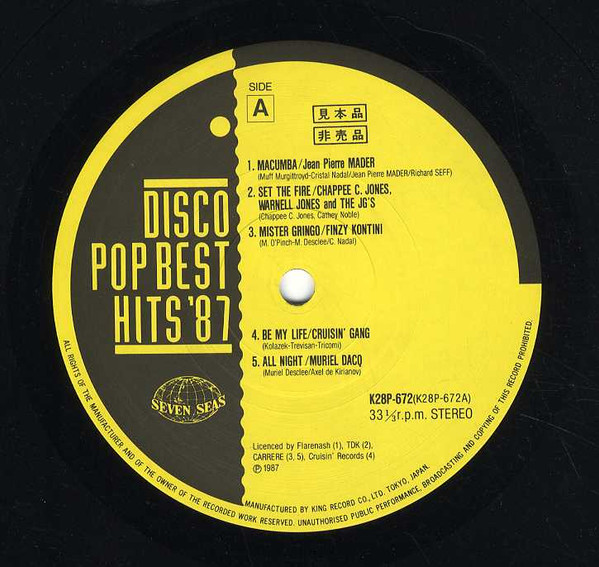 descargar álbum Various - Disco Pop Best Hits 87