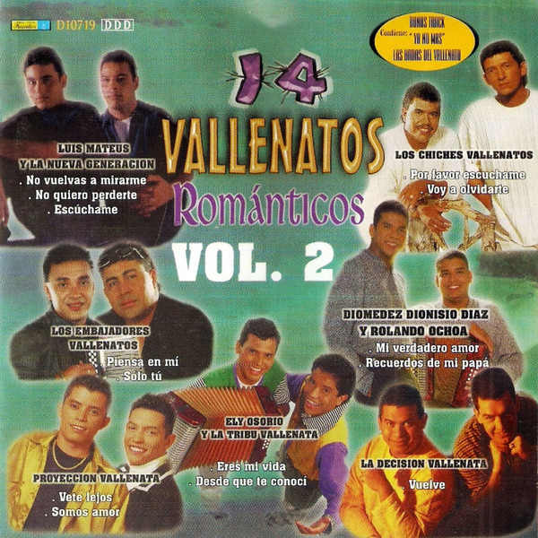 14 Vallenatos Románticos Vol. 2 (1998, CD) - Discogs