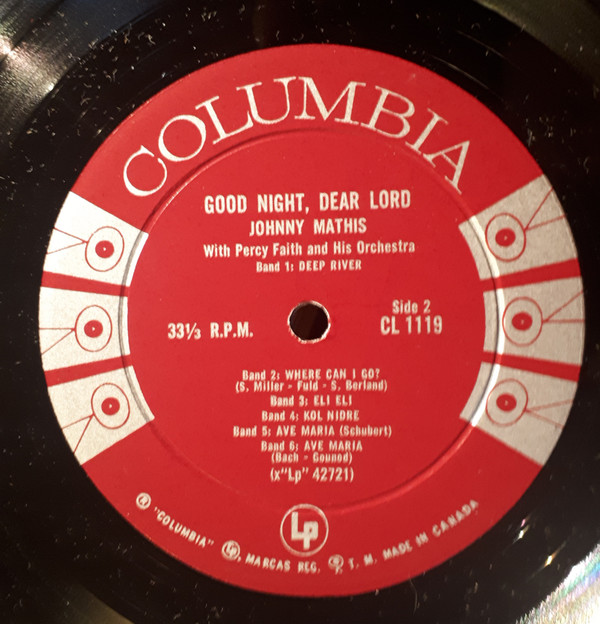 Johnny Mathis - Good Night, Dear Lord | Columbia (CL 1119) - 4