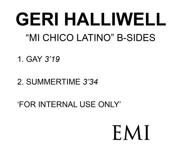 Geri Halliwell Mi Chico Latino B Sides 1999 CDr Discogs