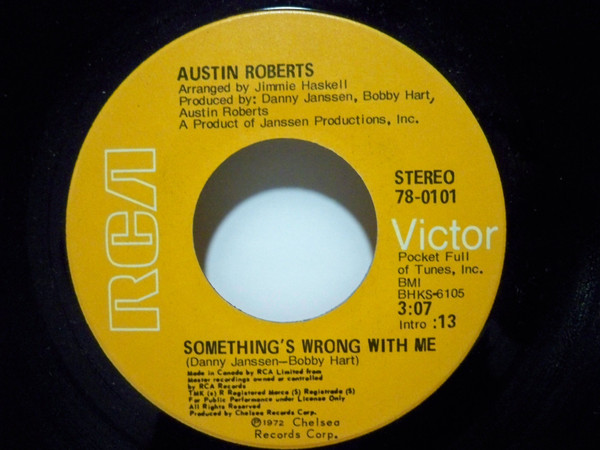 Austin Roberts - Something's Wrong With Me | Releases | Discogs