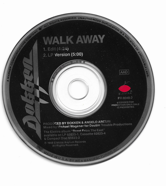 Dokken – Walk Away (1988, CD) - Discogs