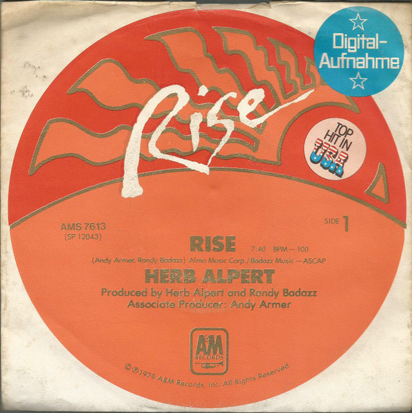 Herb Alpert – Rise (1979, Vinyl) - Discogs