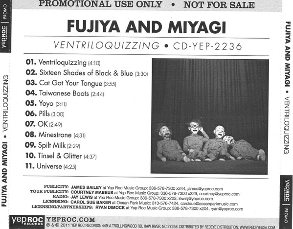 Ventriloquizzing, Fujiya & Miyagi