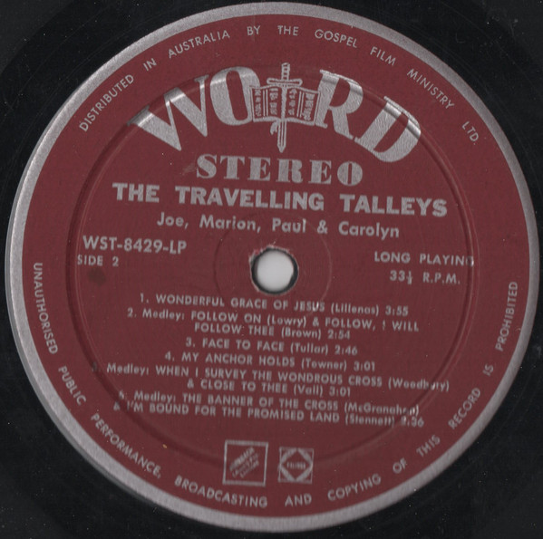 Album herunterladen The Talleys - The Travelling Talleys