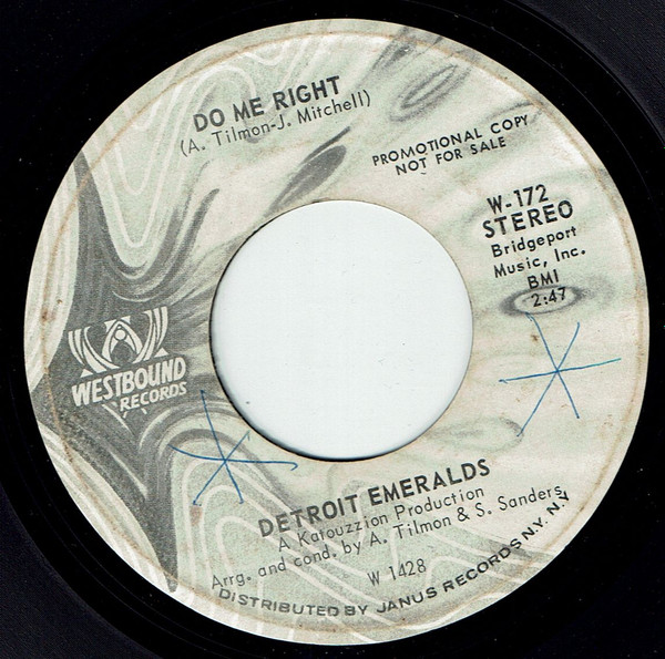 Detroit Emeralds – Do Me Right / Just Now And Then (1971, Vinyl