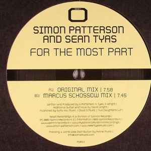 For The Most Part - Sean Tyas And Simon Patterson