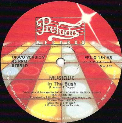 Musique – In The Bush / Keep On Jumpin' (1978, Vinyl) - Discogs