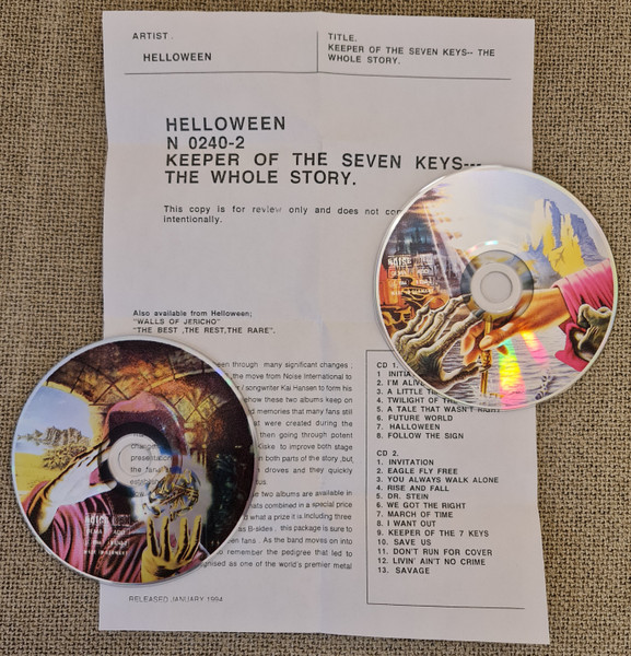 Helloween – Keeper Of The Seven Keys (Parts 1 & 2) (1993, CD