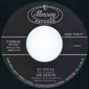 Joe Medlin - My Dream / Sweet Slumber album cover