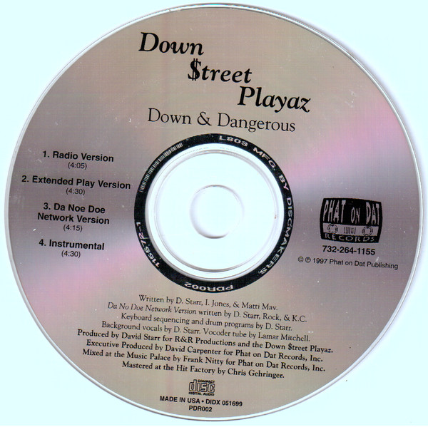 Down $treet Playaz – Down & Dangerous (1997, Vinyl) - Discogs