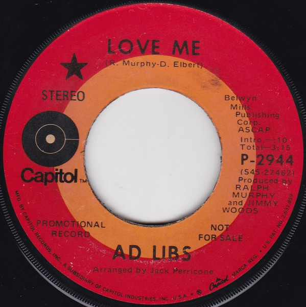 ladda ner album Ad Libs - Love Me