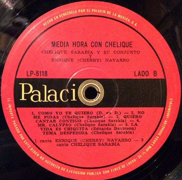 Album herunterladen Jose Enrique Sarabia, Cherry Navarro - 12 Hora Con Chelique