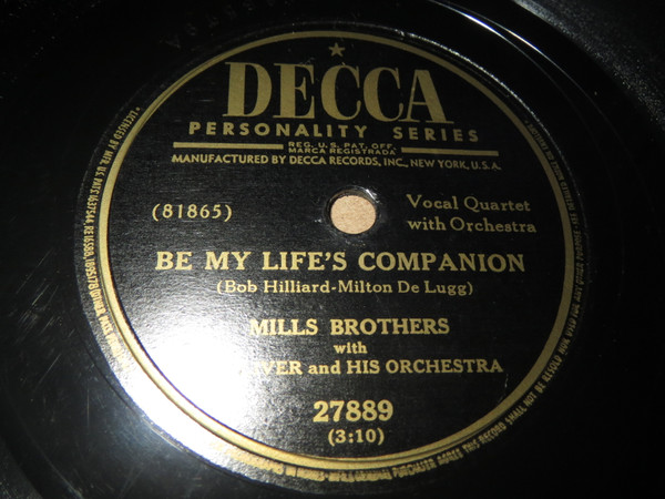 descargar álbum Mills Brothers With Sy Oliver And His Orchestra - Be My Lifes Companion Love Lies