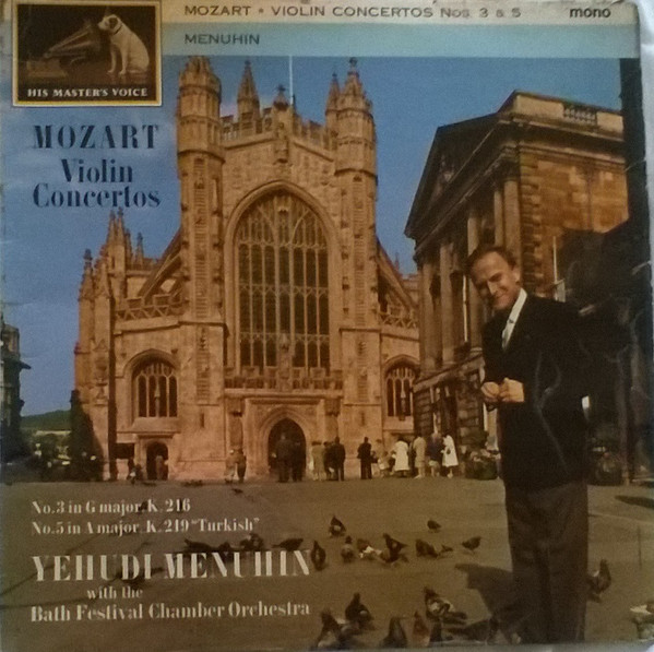 Album herunterladen Wolfgang Amadeus Mozart, Yehudi Menuhin, Bath Festival Chamber Orchestra - Violin Concertos No 3 In G Major No 5 In A Major
