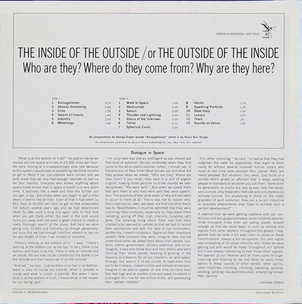 télécharger l'album George Engler - The Inside Of The Outside Or The Outside Of The Inside Who Are They Where Do They Come From Why Are They Here