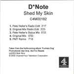 Cover of Shed My Skin, 2002, CDr