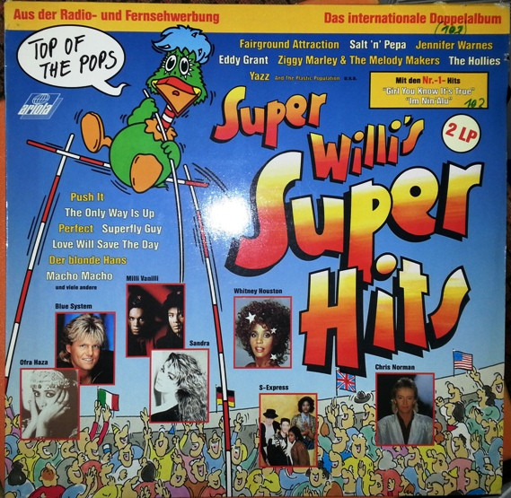 Обложка конверта виниловой пластинки Various - Super Willi's Super Hits - Die Internationalen Top-Hits