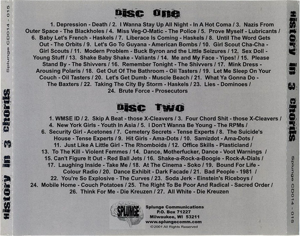 Album herunterladen Various - History In 3 Chords Milwaukee Alternative Bands 1973 1982