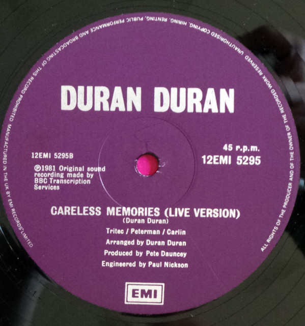 Duran Duran - Hungry Like The Wolf (Night Version) | EMI (12 EMI 5295) - 4