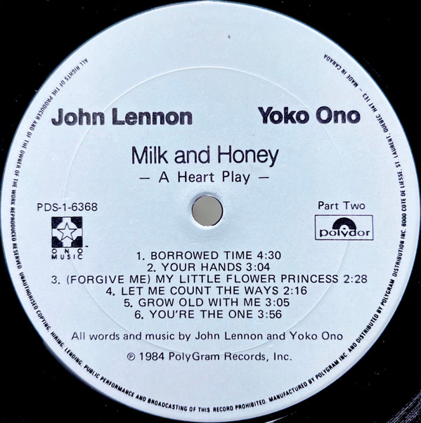 John Lennon And Yoko Ono - Milk And Honey | Polydor (PDS-1-6368) - 6