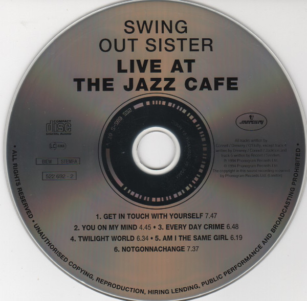 télécharger l'album Swing Out Sister - The Living ReturnLive At The Jazz Cafe