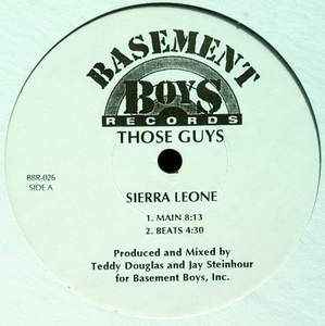 Those Guys - Sierra Leone / Do The Boogaloo album cover