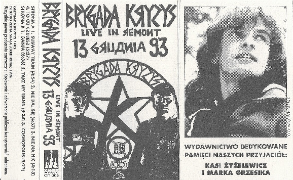 descargar álbum Brygada Kryzys - Live In Remont 13 Gruдnia 93