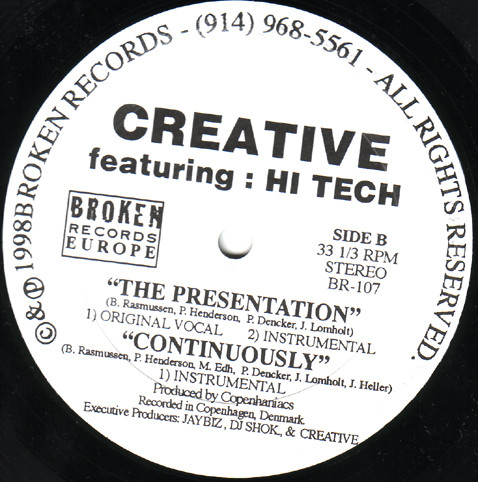 ladda ner album Creative Featuring Hi Tech - The Presentation