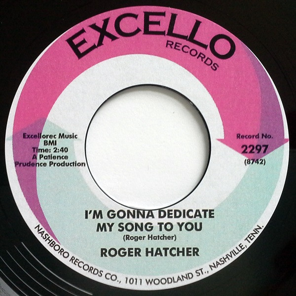 Roger Hatcher – I'm Gonna Dedicate My Song To You (Carver, Vinyl