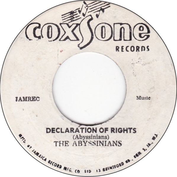 The Abyssinians – Declaration Of Rights (1971, Vinyl) - Discogs