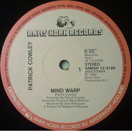 Patrick Cowley – Mind Warp (1983, Vinyl) - Discogs