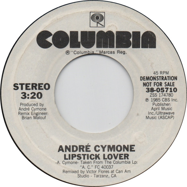 André Cymone – Lipstick Lover (1985, Vinyl) - Discogs