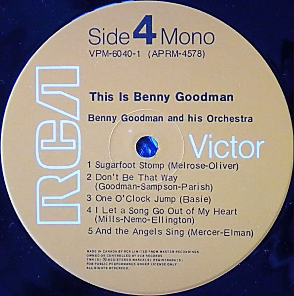 Benny Goodman And His Orchestra - This Is Benny Goodman | RCA Victor (VPM-6040) - 8