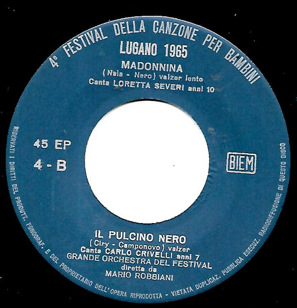 ladda ner album Various - IV Festival Della Canzone Per Bambini 1965
