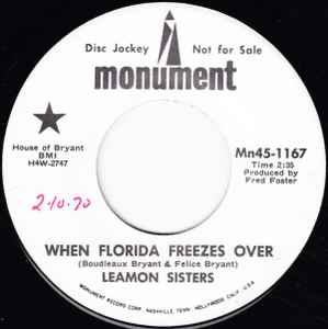 Leamon Sisters - When Florida Freezes Over / Everybody's A Winner album cover