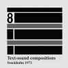 Various - Text-Sound Compositions 8: Stockholm 1971
