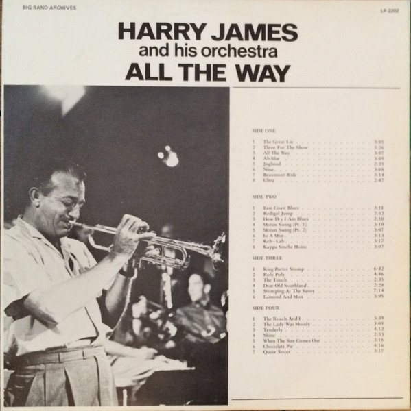 Harry James And His Orchestra - All The Way | Big Band Archives (LP-2202) - 3