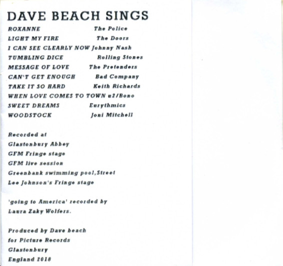 lataa albumi Dave Beach - Sings