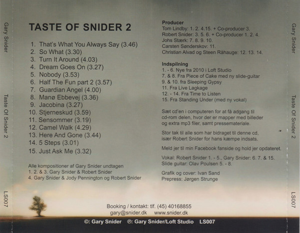 ladda ner album Gary Snider - Taste Of Snider 2