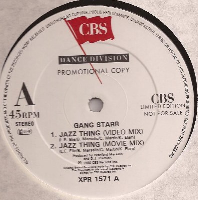 Gang Starr – Jazz Thing / Mo Better Blues (Vinyl) - Discogs