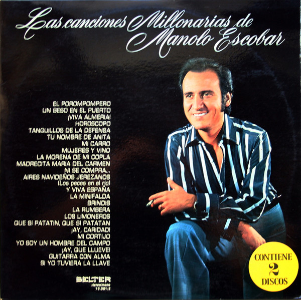 cortar a tajos Monopolio Fe ciega Manolo Escobar – Las Canciones Millonarias De Manolo Escobar (1977, Vinyl)  - Discogs