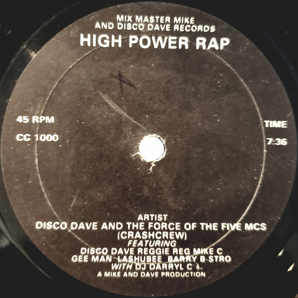 Disco Dave And The Force Of The Five MCs, Crashcrew – High 